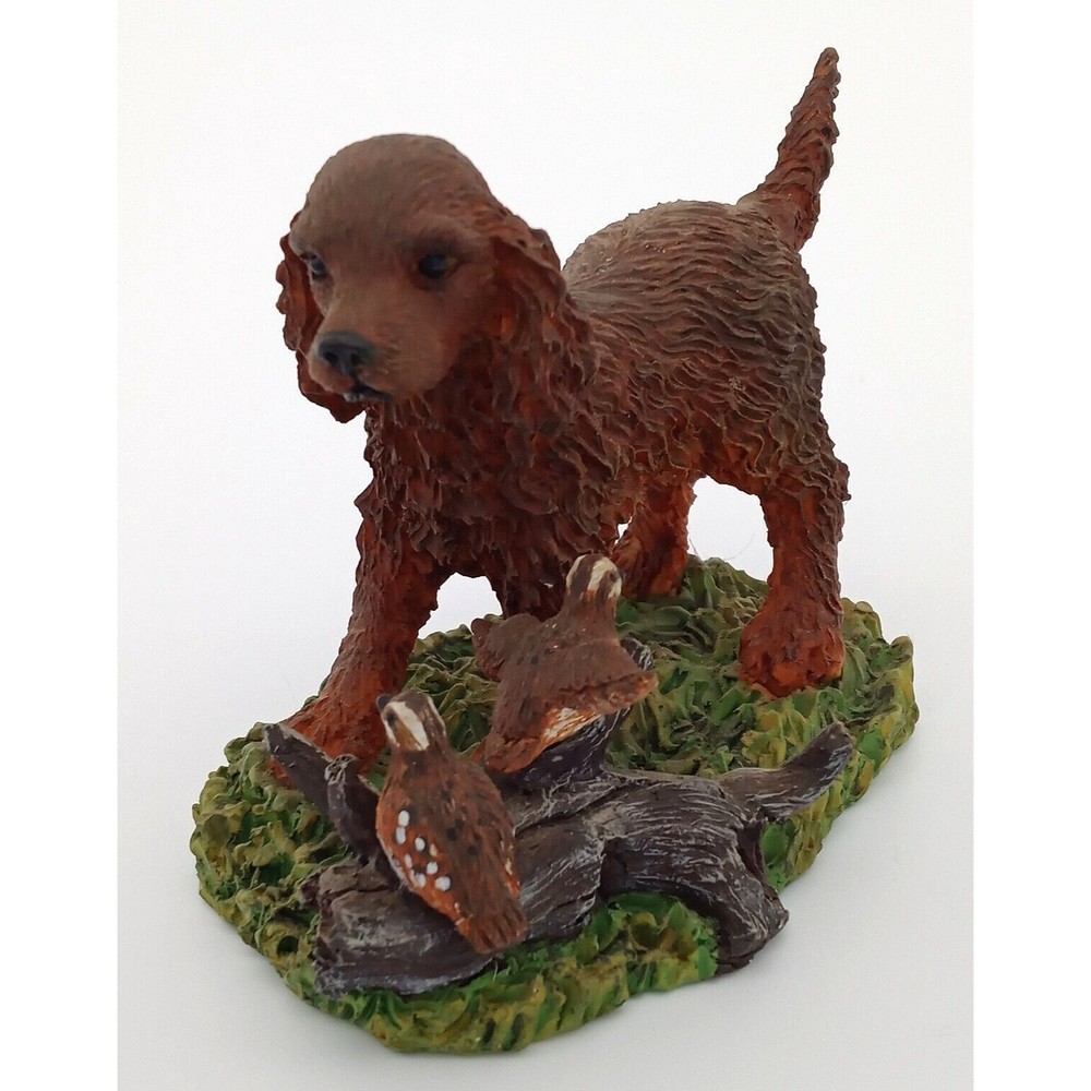 Lynn Kaatz Spaniel Dog With Quail Figurine Sportsman Collection 1997 Flambro